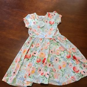 Nwt girls dot dot smile rose floral dress 3/4
